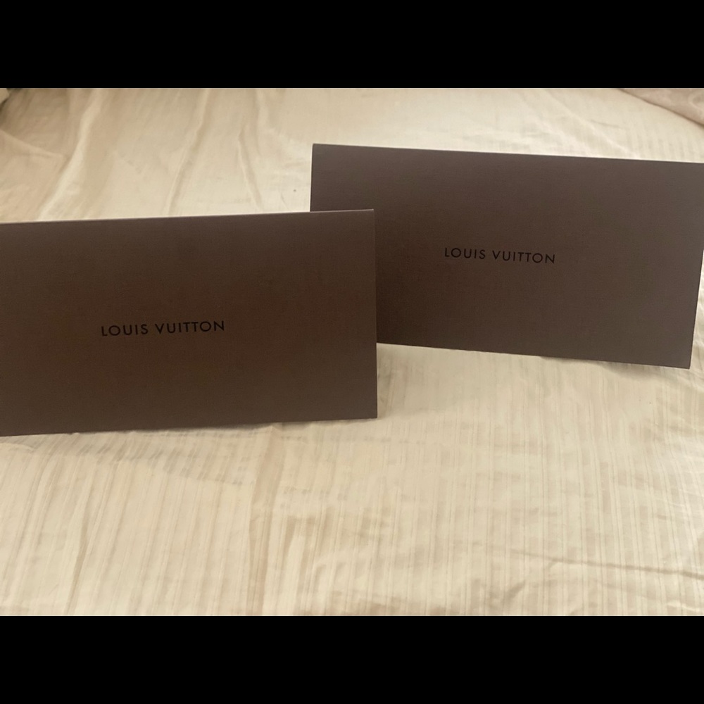 Louis Vuitton receipt envelopes 2 100% authentic.